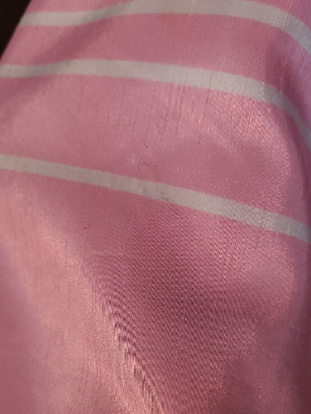 Jona Michelle White and Pink Striped Collared Fit & Flare Dress - Picture 7 of 8